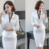 Office Work Pant Suit For Women Business Lady Professional Uniform 2 Piece Formal Pants Blazer Set Plus Size 2023 DD2721