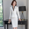 Office Work Pant Suit For Women Business Lady Professional Uniform 2 Piece Formal Pants Blazer Set Plus Size 2023 DD2721
