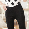 Office lady OL lace leggings women casual fashion summer short leggings knee length zipper pants