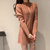 On the spot. Knitted dress