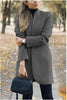 Once Office Ladies Notched Collar Plaid Women Blazer Double Breasted Autumn Jacket 2022 Casual Pockets Female Suits Coat