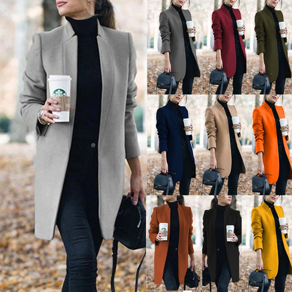 Once Office Ladies Notched Collar Plaid Women Blazer Double Breasted Autumn Jacket 2022 Casual Pockets Female Suits Coat