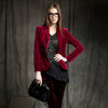 One Button Velvet Black Blazer Women Slim Office Jackets Minimalist Blazers Chaquetas Ladies Wear Womens Business Suits P7C1305