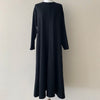 One Piece Dress Korean Chic Versatile High Collar Irregular Split Shawl Sweater Casual Interior Bottomed Dress Set