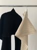 One Piece Dress Korean Chic Versatile High Collar Irregular Split Shawl Sweater Casual Interior Bottomed Dress Set