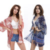 One Size Womens Floral Print Chiffon Swimwear Beach Bikini Cover Up Dress Summer Comfortable Shirt Wrap