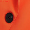 Orange Elegant Blazers Chic Street Double Breasted Official Lady Spring Autumn Woman Female Outwears FP To Love