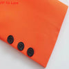 Orange Elegant Blazers Chic Street Double Breasted Official Lady Spring Autumn Woman Female Outwears FP To Love