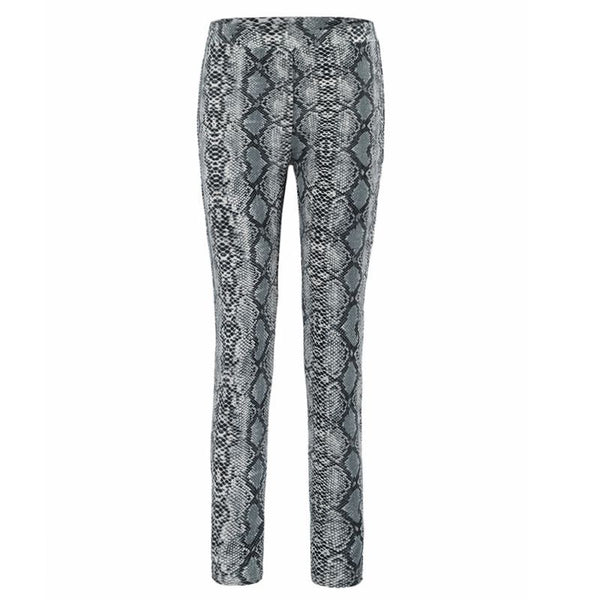 Winter Women Leggings High Waist Christmas Female Leggins Casual Pants Joggers Slim Serpentine Print Leggings