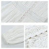 Ordifree 2023 Boho Women Maxi Party Dress Single Breasted Sexy White Lace Cotton Tunic Long Beach Dress Summer Vocation