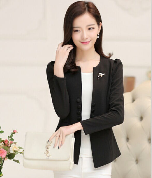 women blazers 2022 new fashion slim suit jacket plus size L-5XL suit coat outerwear women's clothing