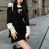 Outwear Sweater Dress Women Kawaii Clothing One Piece Dress Korean Casual Vintage Knitted Y2k Mini Dress 2022 Winter
