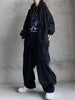 Oversize Retro Y2K Pants Women Harajuku Hip Hop Solid Color Black Streetwear Baggy Wide Leg Punk Rock Gothic Grunge Trousers