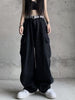 Oversize Retro Y2K Pants Women Harajuku Hip Hop Solid Color Black Streetwear Baggy Wide Leg Punk Rock Gothic Grunge Trousers