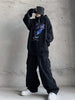 Oversize Retro Y2K Pants Women Harajuku Hip Hop Solid Color Black Streetwear Baggy Wide Leg Punk Rock Gothic Grunge Trousers