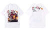Oversize Streetwear T Shirt Hip Hop Fire Flame Car Print T-Shirt Harajuku Casual Loose Tshirt 2023 Summer Short Sleeve Tshirt