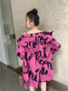 Oversized European Runway Loose Letters Graffit Print Blazers Women Coat Spring Woman High Street Blazers Outwears Coats NZ190