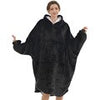 Oversized Fleece Hoodies Sweatshirts with Sleeve Women Flannel Hoodie Blanket Female Plush Warm Giant TV Blanket Long Hoody Robe