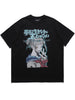 Oversized T Shirt Streetwear Men Harajuku Japanese Anime Girl Print Short Sleeve Tshirt Hip Hop Casual Loose Cotton T-Shirts Top