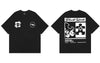 Oversized Tee Shirt Hip Hop Graphic Print T-Shirt Streetwear Harajuku Casual Loose Short Sleeve Tshirt 2023 Men Cotton Top Black