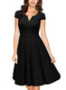 Audrey Hepburn 50s Vestidos Womens Dress Formal V Neck Casual Office Wear Working Bodycon Knee Length A-line Dresses
