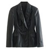 PAILETE Women 2023 faux leather double-breasted blazer coat vintage long sleeve pockets female outerwear chic tops