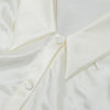 PB Trendy Beige Satin Two Pieces Suit Ruched Design Long Sleeves Turn-down Collar Celebrity Party Club Tops Mini Skirt Set