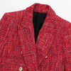 PB&ZA 2023 Autumn Women's Temperament Double-breasted Lapel Long-sleeved Casual Blazer 7553749
