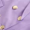 PB&ZA 2023 Autumn Women's Korean Version of the Flap Pocket Double Breasted Slim Fit Mid-length Suit Jacket 7764295