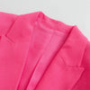 PB&ZA 2023 Summer Women's Pockets Trim Fit Suit Jacket High Waist Skirt Elegant Commuter Two-piece Set 3414500