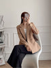 PB&ZA 2753225  Women's 2023 Fall Double Breasted Suit Jacket Retro Long Sleeve Pocket Women's Jacket 2753225