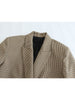 PB&ZA 8750331 Women 2023 Double Breasted Check Blazer Coat Vintage Long Sleeve Pockets Female Outerwear 8750/331