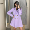 PB&ZA Blazer Woman Clothes Long Coat Double Breasted Straight Jacket Flap Pockets Slim Elegant Female Korean Outerwear 7764295