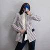 PB&ZA Elegant Women's Blazer Slim Fit Texture Casual Jackets Double Breasted Streetwear Lady Female Clothing Officewear 2081238