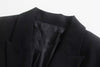 PB&ZA autumn and winter women's elegant temperament slim long-sleeved artificial jewelry breasted long suit jacket 9457/393