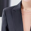 PEONFFLY Women Single Button Long Sleeve Blazer Female Plus Size Suit Office Casual Black Pink Jacket Autumn S-XXL