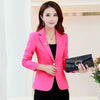New Fashion Women's Coat Spring Autumn Slim Single Button Blazer Feminino Plus Size Casual Ladies Blazers