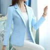 5XL Ladies Blazer Fashion Coat Women Long Sleeve One Button Suit jacket Female Blazer Pink Blue White Black Blazer