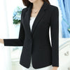 5XL Ladies Blazer Fashion Coat Women Long Sleeve One Button Suit jacket Female Blazer Pink Blue White Black Blazer