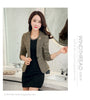 Blazer Feminin Women gary Plaid Blazer  Style Slim Blazers And Jackets One Button Suit  Office Jacket Elegant 3xl