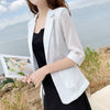 PEONFLY Casual Solid Color Single Button Pockets Blazer Women Elegant Office Ladies Blazer Spring Autumn Coat Jacket