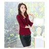 PEONFLY Women Blazer 2023 Casual Office Lady Work Pockets Jackets Coat Slim Korean Style Solid Women Blazer Femme Jacket