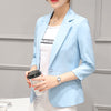 Fashion Women Solid Blazer Females Casual Suit Womens Single Button Slim Jacket Female Top Coat Cape Ladies Korean Style
