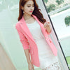 Fashion Women Solid Blazer Females Casual Suit Womens Single Button Slim Jacket Female Top Coat Cape Ladies Korean Style