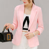 Fashion Women Solid Blazer Females Casual Suit Womens Single Button Slim Jacket Female Top Coat Cape Ladies Korean Style