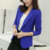 Fashion Women Solid Blazer Females Casual Suit Womens Single Button Slim Jacket Female Top Coat Cape Ladies Korean Style