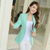 Fashion Women Solid Blazer Females Casual Suit Womens Single Button Slim Jacket Female Top Coat Cape Ladies Korean Style