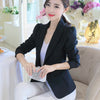 Fashion Women Solid Blazer Females Casual Suit Womens Single Button Slim Jacket Female Top Coat Cape Ladies Korean Style