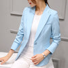 Ladies Blazer Long Sleeve Blaser Women Suit jacket Female Feminine Blazer Femme Pink Blue White Black Blazer Autumn