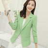 Ladies Blazer Long Sleeve Blaser Women Suit jacket Female Feminine Blazer Femme Pink Blue White Black Blazer Autumn